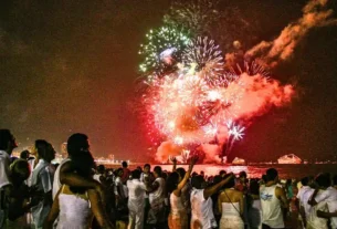 fogos de artifíceis em virada de ano, reveillon em marudá e curuçá